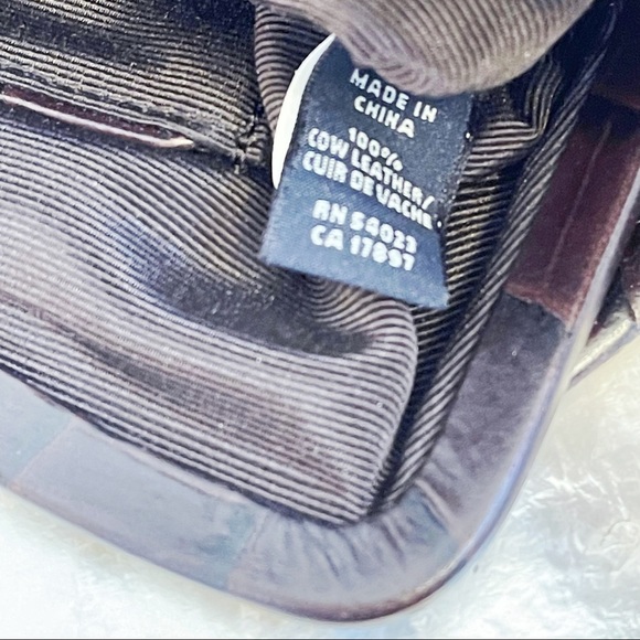 Brown Genuine Leather Croc Emboss Design Hand Held Clutch Chic Classic - Picture 6 of 15